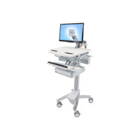 Ergotron StyleView - Cart for LCD display / keyboard / mouse / CPU / notebook / scanner (open architecture) - medical - plastic, aluminium, zinc-plated steel - grey, white, polished aluminium - screen size: up to 24" Ergotron StyleView - Cart for LCD display / keyboard / mouse / CPU / notebook / scanner (open architecture) - medical - plastic, aluminium, zinc-plated steel - grey, white, polished aluminium - screen size: up to 24"