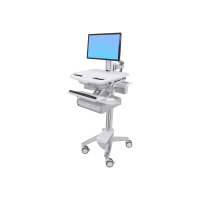 Ergotron StyleView Cart with LCD Pivot, 2 Drawers - Cart for LCD display / keyboard / mouse / CPU / notebook / barcode scanner (open architecture) - plastic, aluminium, zinc-plated steel - screen size: up to 24" Ergotron StyleView Cart with LCD Pivot, 2 Drawers - Cart for LCD display / keyboard / mouse / CPU / notebook / barcode scanner (open architecture) - plastic, aluminium, zinc-plated steel - screen size: up to 24"