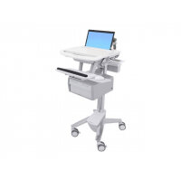 Ergotron StyleView - Cart for notebook / keyboard / mouse / barcode scanner (open architecture) - lockable - medical - aluminium, zinc-plated steel, high-grade plastic - screen size: up to 17.3" Ergotron StyleView - Cart for notebook / keyboard / mouse / barcode scanner (open architecture) - lockable - medical - aluminium, zinc-plated steel, high-grade plastic - screen size: up to 17.3"
