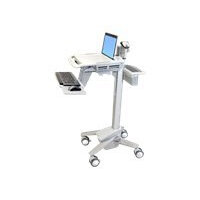 Ergotron StyleView EMR Laptop Cart - Cart for notebook / keyboard / mouse / barcode scanner - plastic, aluminium, zinc-plated steel - grey, white, polished aluminium - screen size: up to 17.3" Ergotron StyleView EMR Laptop Cart - Cart for notebook / keyboard / mouse / barcode scanner - plastic, aluminium, zinc-plated steel - grey, white, polished aluminium - screen size: up to 17.3"
