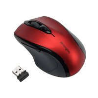Kensington Pro Fit Mid-Size - Mouse - right-handed - optical - wireless - 2.4 GHz - USB wireless receiver - Ruby Red Kensington Pro Fit Mid-Size - Mouse - right-handed - optical - wireless - 2.4 GHz - USB wireless receiver - Ruby Red