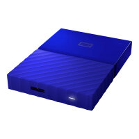 WD My Passport WDBYNN0010BBL - Hard drive - encrypted - 1 TB - external (portable) - USB 3.0 - 256-bit AES - blue WD My Passport WDBYNN0010BBL - Hard drive - encrypted - 1 TB - external (portable) - USB 3.0 - 256-bit AES - blue