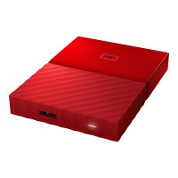 WD My Passport WDBYFT0040BRD - Hard drive - encrypted - 4 TB - external (portable) - USB 3.0 - 256-bit AES - red WD My Passport WDBYFT0040BRD - Hard drive - encrypted - 4 TB - external (portable) - USB 3.0 - 256-bit AES - red