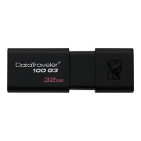 Kingston DataTraveler 100 G3 - USB flash drive - 32 GB - USB 3.0 - black Kingston DataTraveler 100 G3 - USB flash drive - 32 GB - USB 3.0 - black