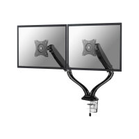 NewStar NeoMounts Full Motion Dual Desk Mount (clamp & grommet) for two 10-27" Monitor Screens, Height Adjustable (gas spring) - Black - Adjustable arm for 2 LCD displays - black - screen size: 10"-27" - desk-mountable NewStar NeoMounts Full Motion Dual Desk Mount (clamp & grommet) for two 10-27" Monitor Screens, Height Adjustable (gas spring) - Black - Adjustable arm for 2 LCD displays - black - screen size: 10"-27" - desk-mountable