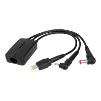 Targus 3 Head Hydra Power Cable - Power cable - 26 cm - black - for P/N: ACP71EUZ, ACP77EUZ Targus 3 Head Hydra Power Cable - Power cable - 26 cm - black - for P/N: ACP71EUZ, ACP77EUZ