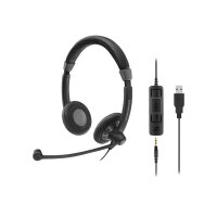 Sennheiser SC 75 USB MS - Culture Plus Mobile - headset - on-ear - wired - black Sennheiser SC 75 USB MS - Culture Plus Mobile - headset - on-ear - wired - black