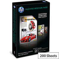 HP - Glossy - bright white - A4 (210 x 297 mm) - 160 g/m² - 200 sheet(s) brochure paper - for PageWide Managed Color MFP E77660; PageWide Pro 77X HP - Glossy - bright white - A4 (210 x 297 mm) - 160 g/m² - 200 sheet(s) brochure paper - for PageWide Managed Color MFP E77660; PageWide Pro 77X