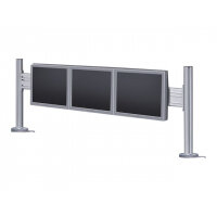 NewStar Desk Mount Toolbar for up to three 10-24" monitor screens - Silver - Stand for 3 LCD displays - silver - screen size: 10"-24" - desk-mountable NewStar Desk Mount Toolbar for up to three 10-24" monitor screens - Silver - Stand for 3 LCD displays - silver - screen size: 10"-24" - desk-mountable