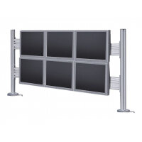 NewStar Desk Mount Toolbar for up to six 10-24" monitor screens - Silver - Stand for 6 LCD displays - silver - screen size: 10"-24" - mounting interface: 75 x 75 mm - desk-mountable NewStar Desk Mount Toolbar for up to six 10-24" monitor screens - Silver - Stand for 6 LCD displays - silver - screen size: 10"-24" - mounting interface: 75 x 75 mm - desk-mountable