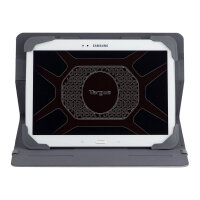 Targus Fit-N-Grip Rotating Universal - Flip cover for tablet - polyurethane - grey Targus Fit-N-Grip Rotating Universal - Flip cover for tablet - polyurethane - grey