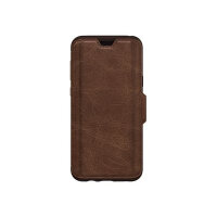 OtterBox Strada Series Folio - Flip cover for mobile phone - leather, polycarbonate - espresso brown - for Samsung Galaxy S9+ OtterBox Strada Series Folio - Flip cover for mobile phone - leather, polycarbonate - espresso brown - for Samsung Galaxy S9+