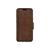 OtterBox Strada Series Folio - Flip cover for mobile phone - metal, leather, polycarbonate - espresso brown OtterBox Strada Series Folio - Flip cover for mobile phone - metal, leather, polycarbonate - espresso brown