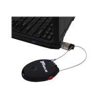 Targus Retractable Cable Travel Lock - Security cable lock - black - 73 cm Targus Retractable Cable Travel Lock - Security cable lock - black - 73 cm