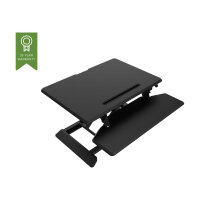 Vision VSS-1 Sit-Stand Desk Riser - Small - stand for LCD display / keyboard / mouse / tablet - steel - black/dark grey - desktop stand Vision VSS-1 Sit-Stand Desk Riser - Small - stand for LCD display / keyboard / mouse / tablet - steel - black/dark grey - desktop stand