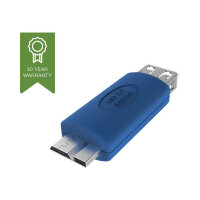 Vision - USB adapter - Micro-USB Type B (F) to USB Type A (M) - USB 3.0 - blue Vision - USB adapter - Micro-USB Type B (F) to USB Type A (M) - USB 3.0 - blue