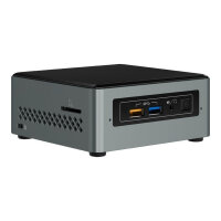 Intel Next Unit of Computing Kit NUC6CAYH - Barebone - Mini Desktop PC - 1 x Celeron J3455 / 1.5 GHz - HD Graphics 500 - GigE - WLAN: 802.11a/b/g/n/ac, Bluetooth 4.2 Intel Next Unit of Computing Kit NUC6CAYH - Barebone - Mini Desktop PC - 1 x Celeron J3455 / 1.5 GHz - HD Graphics 500 - GigE - WLAN: 802.11a/b/g/n/ac, Bluetooth 4.2