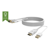 VISION Techconnect - Video / audio cable - HDMI / VGA / audio / USB - HD-15, stereo mini jack (M) to USB, HDMI (M) - 2 m - white - thumbscrews VISION Techconnect - Video / audio cable - HDMI / VGA / audio / USB - HD-15, stereo mini jack (M) to USB, HDMI (M) - 2 m - white - thumbscrews