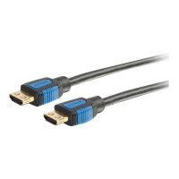 C2G 0.5m High Speed HDMI Cable with Gripping Connectors - HDMI with Ethernet cable - HDMI (M) to HDMI (M) - 50 cm - shielded - black - 4K support C2G 0.5m High Speed HDMI Cable with Gripping Connectors - HDMI with Ethernet cable - HDMI (M) to HDMI (M) - 50 cm - shielded - black - 4K support