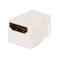 C2G Snap-In HDMI Keystone Insert Module - Modular insert - HDMI - white C2G Snap-In HDMI Keystone Insert Module - Modular insert - HDMI - white