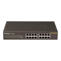D-Link DES 1016D - Switch - unmanaged - 16 x 10/100 - desktop