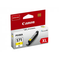 Canon CLI-571XL Y ( 0334C001 ) Yellow High Yield Ink Cartridge Original - for PIXMA TS5051, TS5053, TS5055, TS6050, TS6051, TS6052, TS8051, TS8052, TS9050, TS9055