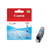 Canon CLI-521 C ( 2934B001 ) Cyan Ink Cartridge Original - for PIXMA iP3600, iP4700, MP540, MP550, MP560, MP620, MP630, MP640, MP980, MP990, MX860, MX870