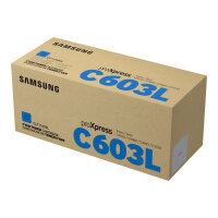 Samsung CLT-C603L - High Yield - cyan - original - toner cartridge (SU080A) - for ProXpress SL-C4010N, SL-C4010ND, SL-C4012ND, SL-C4060FX, SL-C4062FX Samsung CLT-C603L - High Yield - cyan - original - toner cartridge (SU080A) - for ProXpress SL-C4010N, SL-C4010ND, SL-C4012ND, SL-C4060FX, SL-C4062FX