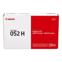Canon 052 H - High capacity - black - original - toner cartridge - for imageCLASS LBP212, LBP215, MF426; i-SENSYS LBP212, LBP214, LBP215, MF421, MF426, MF429 - Canon 052 H