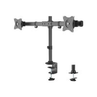 NewStar FPMA-DCB100DBLACK - Desk mount for 2 LCD displays - black - screen size: 10"-27" NewStar FPMA-DCB100DBLACK - Desk mount for 2 LCD displays - black - screen size: 10"-27"