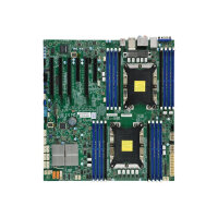 SUPERMICRO X11DAi-N - Motherboard - extended ATX - Socket P - 2 CPUs supported - C621 - USB 3.0, USB 3.1, USB-C - 2 x Gigabit LAN - onboard graphics - HD Audio (8-channel) SUPERMICRO X11DAi-N - Motherboard - extended ATX - Socket P - 2 CPUs supported - C621 - USB 3.0, USB 3.1, USB-C - 2 x Gigabit LAN - onboard graphics - HD Audio (8-channel)
