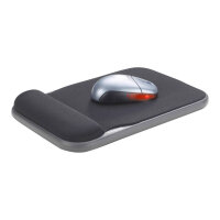 Kensington Sports Contour Gel Mouse Wrist Pad - Mouse pad with wrist pillow - black