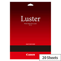 Canon LU-101 Luster Photo Paper Pro A4 (210 x 297 mm) 260gsm Inkjet Pack of 20 Sheets
