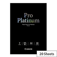Canon Photo Paper Pro Platinum - A4 (210 x 297 mm) - 300 g/m² - 20 sheet(s) photo paper - for PIXMA iP3600, MP240, MP480, MP620, MP980