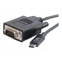 C2G 0.9m (3ft) USB-C to VGA Video Adapter Cable - External video adapter - USB-C - VGA - black C2G 0.9m (3ft) USB-C to VGA Video Adapter Cable - External video adapter - USB-C - VGA - black