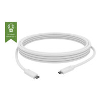 Vision - USB cable - USB-C (M) to USB-C (M) - USB 3.1 Gen 2 / Thunderbolt 3 - 3 A - 1.5 m - white Vision - USB cable - USB-C (M) to USB-C (M) - USB 3.1 Gen 2 / Thunderbolt 3 - 3 A - 1.5 m - white