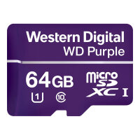 WD Purple WDD064G1P0A - Flash memory card - 64 GB - UHS-I U1 / Class10 - microSDXC - purple WD Purple WDD064G1P0A - Flash memory card - 64 GB - UHS-I U1 / Class10 - microSDXC - purple
