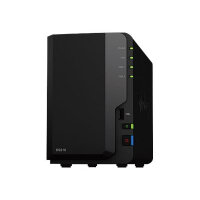 Synology Disk Station DS218 - NAS server - 2 bays - SATA 6Gb/s - RAID 0, 1, JBOD - RAM 2 GB - Gigabit Ethernet - iSCSI Synology Disk Station DS218 - NAS server - 2 bays - SATA 6Gb/s - RAID 0, 1, JBOD - RAM 2 GB - Gigabit Ethernet - iSCSI