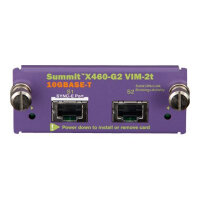 Extreme Networks Summit X460-G2 Series VIM-2t - Expansion module - 10 GigE - 10GBase-T - for ExtremeSwitching X460-G2 Series Extreme Networks Summit X460-G2 Series VIM-2t - Expansion module - 10 GigE - 10GBase-T - for ExtremeSwitching X460-G2 Series