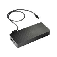 HP Power Pack - Power bank - 20100 mAh - 60 Watt - 3 output connectors (USB, USB-C) - on cable: USB, USB-C - Europe HP Power Pack - Power bank - 20100 mAh - 60 Watt - 3 output connectors (USB, USB-C) - on cable: USB, USB-C - Europe