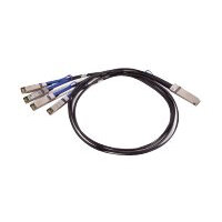 Mellanox LinkX Passive Copper Hybrid ETH - Network cable - SFP28 (M) to QSFP28 (M) - 2 m - SFF-8402/SFF-8665/SFF-8431/SFF-8432/IEEE 802.3bj/IEEE P802.3by - passive - black Mellanox LinkX Passive Copper Hybrid ETH - Network cable - SFP28 (M) to QSFP28 (M) - 2 m - SFF-8402/SFF-8665/SFF-8431/SFF-8432/IEEE 802.3bj/IEEE P802.3by - passive - black