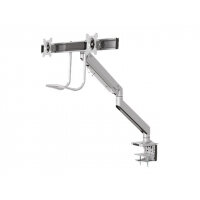 NewStar NeoMounts NM-D775DXSILVER - Desk mount for 2 LCD displays (adjustable arm) - silver - screen size: 10"-32" NewStar NeoMounts NM-D775DXSILVER - Desk mount for 2 LCD displays (adjustable arm) - silver - screen size: 10"-32"