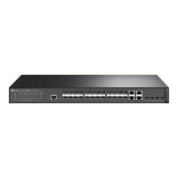 TP-Link JetStream T2600G-28SQ - Switch - L2+ - Managed - 24 x SFP + 4 x combo Gigabit Ethernet/Gigabit SFP + 4 x 10 Gigabit SFP+ - desktop, rack-mountable TP-Link JetStream T2600G-28SQ - Switch - L2+ - Managed - 24 x SFP + 4 x combo Gigabit Ethernet/Gigabit SFP + 4 x 10 Gigabit SFP+ - desktop, rack-mountable