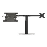 Vision VFM-DSDG+S - Mounting kit (desk stand, dual arm, 2 VESA adapters, notebook tray) for LCD display / notebook - aluminium, steel - black - screen size: up to 27" - desktop Vision VFM-DSDG+S - Mounting kit (desk stand, dual arm, 2 VESA adapters, notebook tray) for LCD display / notebook - aluminium, steel - black - screen size: up to 27" - desktop