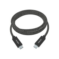 Vision Professional Premium Braided - USB cable - USB-C (M) to USB-C (M) - USB 3.1 - 3 A - 1 m Vision Professional Premium Braided - USB cable - USB-C (M) to USB-C (M) - USB 3.1 - 3 A - 1 m