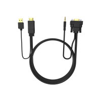 VISION Techconnect - Video / audio cable - HDMI / VGA / audio / USB - HDMI, USB (power only) (M) to HD-15 (VGA), stereo mini jack (M) - 2 m - black - USB power VISION Techconnect - Video / audio cable - HDMI / VGA / audio / USB - HDMI, USB (power only) (M) to HD-15 (VGA), stereo mini jack (M) - 2 m - black - USB power