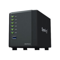 Synology Disk Station DS419slim - NAS server - 4 bays - SATA 6Gb/s - RAID 0, 1, 5, 6, 10, JBOD - RAM 512 MB - Gigabit Ethernet - iSCSI Synology Disk Station DS419slim - NAS server - 4 bays - SATA 6Gb/s - RAID 0, 1, 5, 6, 10, JBOD - RAM 512 MB - Gigabit Ethernet - iSCSI