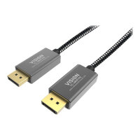 Vision Professional Premium Braided - DisplayPort cable - DisplayPort (M) to DisplayPort (M) - 2 m - 4K support - braided Vision Professional Premium Braided - DisplayPort cable - DisplayPort (M) to DisplayPort (M) - 2 m - 4K support - braided