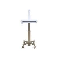 Ergotron CareFit Slim 2.0 - Cart for All-In-One / monitor (light-duty) - medical - aluminium - white, warm grey - screen size: up to 27&quot;