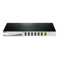D-Link Web Smart DXS-1210-12SC - Switch - Managed - 10 x 10 Gigabit SFP+ + 2 x combo 10 Gigabit SFP+ - desktop, rack-mountable